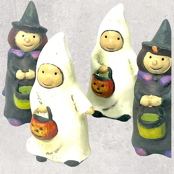 Midwest-CBK NEW Halloween Trick Or Treat Decorations 4 Pack Set Holiday Decor 3” - Picture 9 of 10